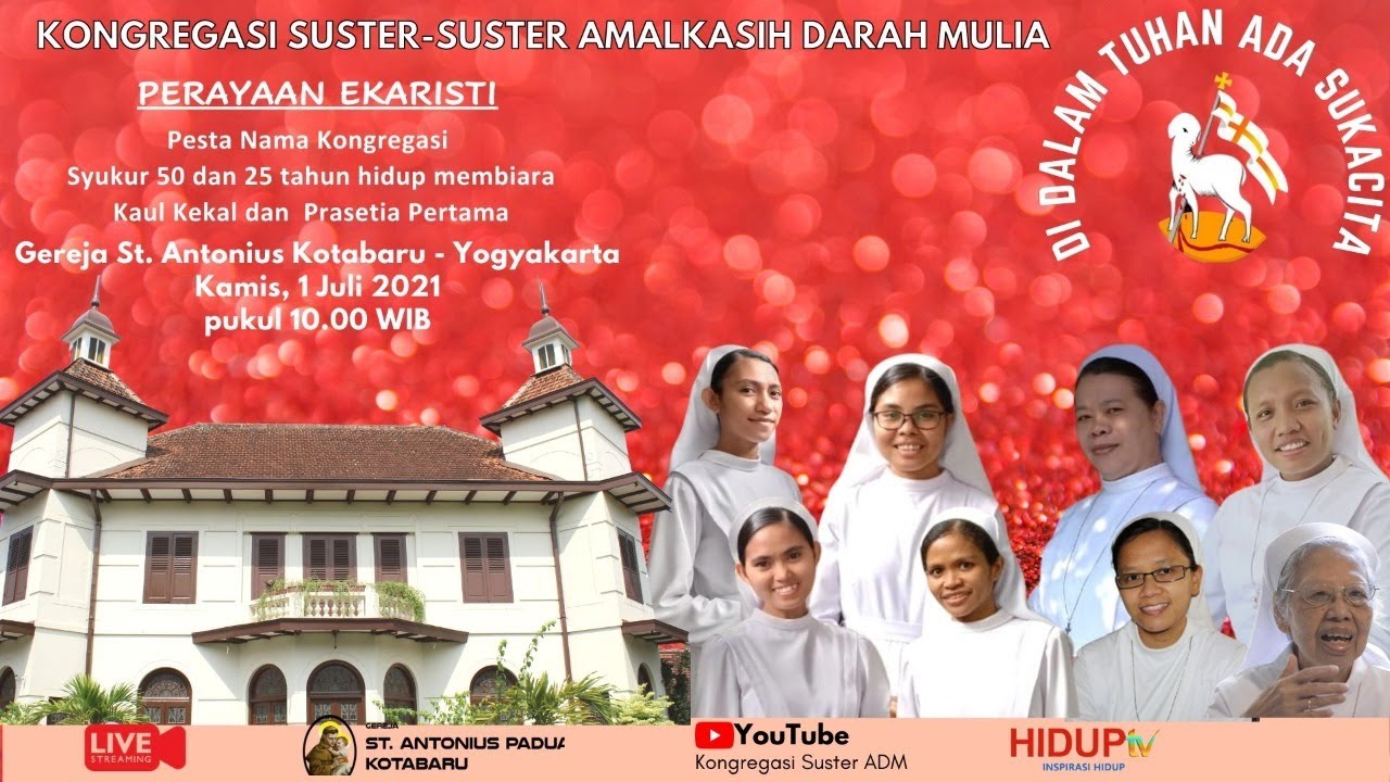 KONGREGASI SUSTER-SUSTER AMALKASIH DARAH MULIA - YouTube