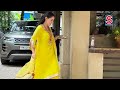 sara ali khan looks demure in a traditional yellow salwar suit for raksha bandhan watch