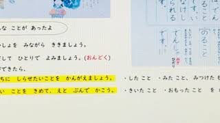 「こんな ことが あったよ」指導　光村図書こくご 小 1