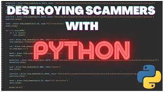 Destroying Scammers With Python!