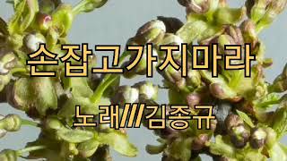 🍒손잡고가지마라🍒노래-김종규(원곡-남진)노래가사첨부2020.2.24