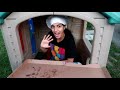 Buying pizza from chef hadil restaurant Hzhtube Kids Fun