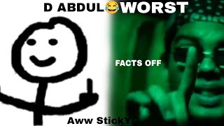 D Abdul Facts On Roast😂 By Aww StickY @Thugesh roasted D Abdul