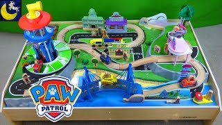 Paw Patrol Adventure Bay Play Table Look Out Tower Pups Kidcraft Wooden Train Tracks Table Playset