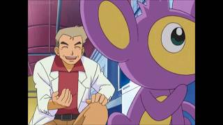 Ash's Aipom Attacks Professor Oak