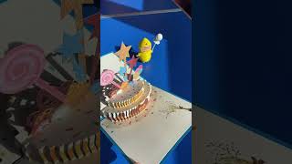 3d birthday cake greeting card birthday pop up cards for mom