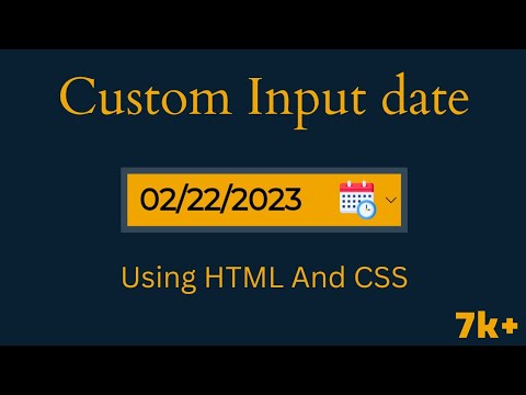 Input date css