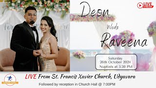 Deon \u0026 Raveena | Nuptials and Reception | LIVE from Udyavara