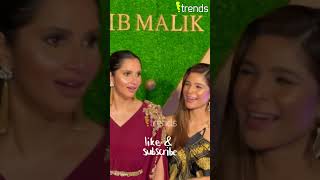 Shoaib Malik with Sania Mirza & Ayesha Omar at their perfume Launch ✨