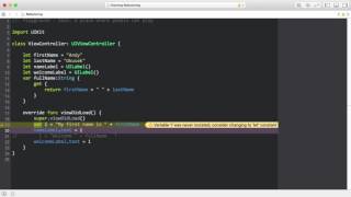 Split Temporary Variable in Swift