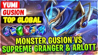 Monster Gusion VS Supreme Granger & Arlott [ Top Global Gusion ] yumi - Mobile Legends Emblem Build