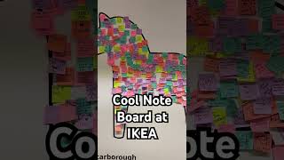 Look how cool is this #sticky #note #board seen in #ikea #scarborough #toronto you may make one😎