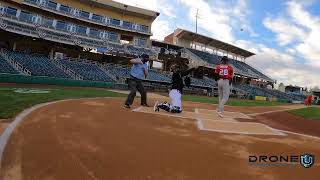 Flying through Isotopes Park for Opening Night
