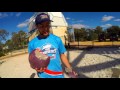 bowling ball vs. axe blade from 45m 150ft tower how ridiculous