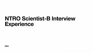 NTRO Scientist-B Interview Experience Part 1 | Group A Gazetted | Central Govt Job