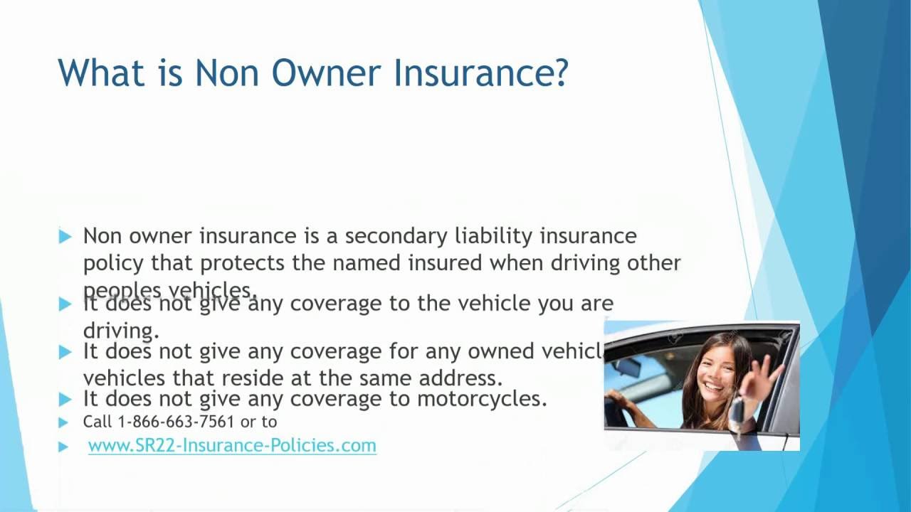 Non Owner SR22 Insurance1 - YouTube