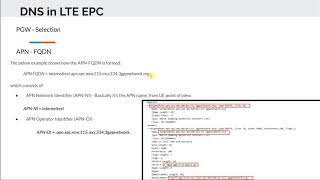 SGW and PGW Selection using DNS in LTE EPC