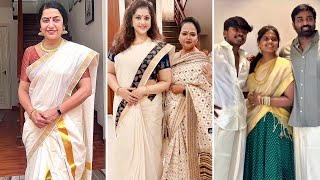 Actress Meena, Vijay Sethubathi Onam 2023🌼🌺Kala Master, Suhasini, Gowtham Karthik, Nazria, Keerthy