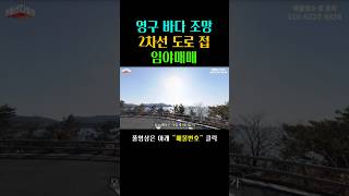 영구 바다 조망에 2차선 도로가 접하고 있는 임야입니다.