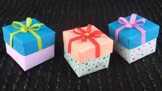 How to Make a Small Gift Box | Christmas Paper Gift Boxes Decorations | DIY-Paper Crafts