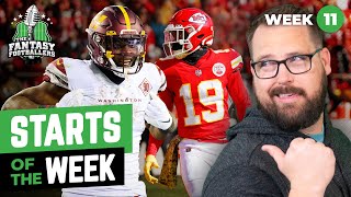 Starts of the Week + Week 11 Breakdown, Thundersnow! | Fantasy Football 2022 - Ep. 1333