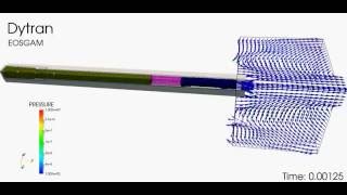 Dytran - Propellant Burn Example Simulation