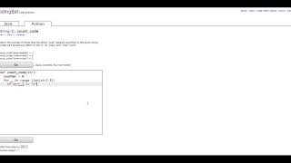 String-2 (count_code) Python Tutorial || codingbat.com