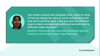 L3 Data Citizen Apprenticeship for NHS Employees