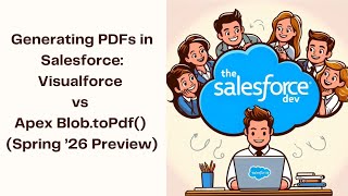 Generating PDFs in Salesforce Visualforce vs New Apex Blob toPdf (Spring ’26 Preview)