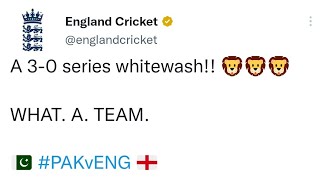 PAK VS ENG ~ England Whitewashed pakistan , Humiliation , Twitter reaction on all that !!