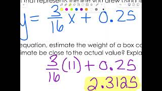 Alg1.3.4 Linear Models Notes