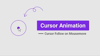 Awesome Cursor Animation On Mousemove Using Html Css and JavaScript | Crown Coder