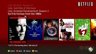 New Xbox 360 Dashboard - Netflix Interface