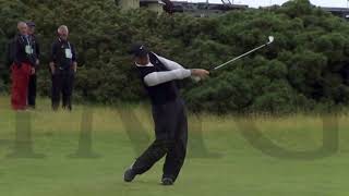 David Duval Face On Iron Swing Slo Motion at The Open 2015