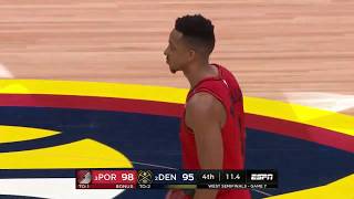 CJ McCollum Takes Over Game 7 vs. Nuggets, Comes up Clutch with Block and Bucket