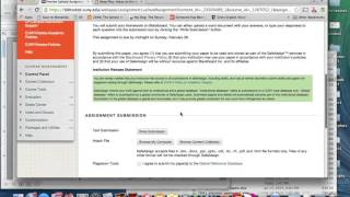 How to Submit Homework Assignments on Blackboard