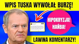 TUSK PRZEBIŁ SKALĘ HIPOKRYZJI! LAWINA KOMENTARZY W SIECI