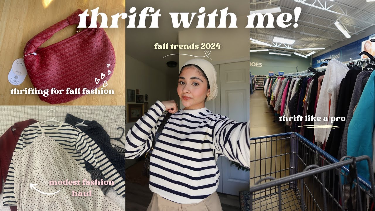 Thrift With Me For Fall Fashion рџ њ Fall Trends 2024 Try On Haul Modest