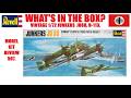 WHAT'S IN THE BOX? REVELL 1/72 JUNKEFS JU88, H-113. VINTAGE 1967. MODEL KIT REVIEW 507.