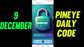 Pin Eye Secret Code 9 December|Pin Eye Secret Code Today|Pin Eye Bot Card today|Pin Eye Card 9 Dec