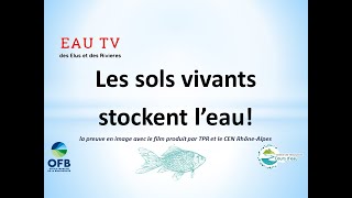 Les sols vivants stockent l'eau, la preuve en image avec le film produit par TPR et CEN Rhône-Alpes