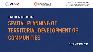 Spatial planning of territorial development of communities