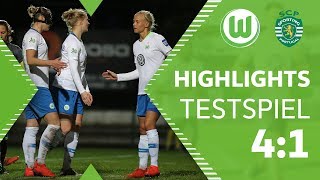 VfL Wolfsburg Frauen - Sporting Lissabon | Highlights | Testspiel