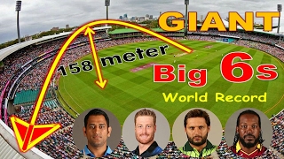 13 Monster Sixes in Cricket History Ever ► Above 110 Meters ●►Its Going ,Going & Gone