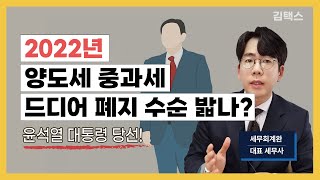 다주택자 양도소득세 중과세 폐지 수순 밟나 (feat. 윤석열 부동산대책)