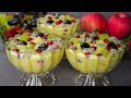 Delicious Fruit Custard Recipe | Easy Fruit Salad Dessert Recipe at Home | Yummy