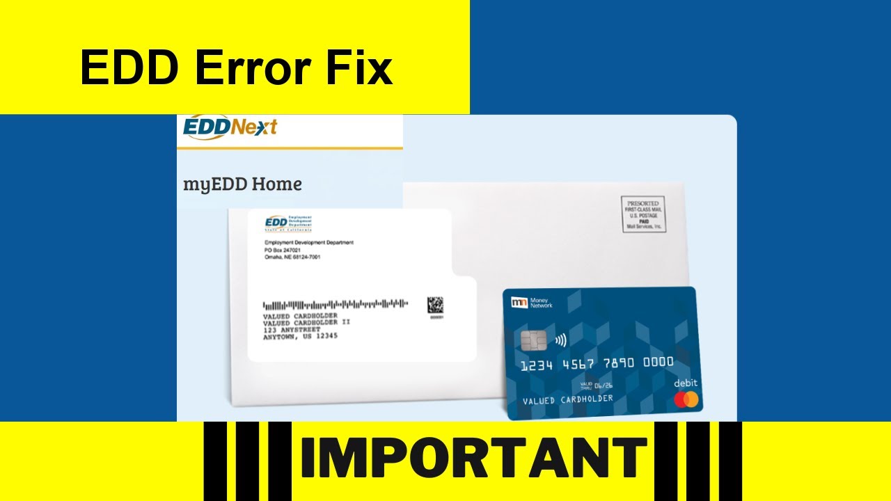 How To Fix California Edd Sdi Account Error E324 Registration Solution