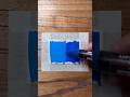 Blue Gradient Using Paint Markers! 🎨 #hack #art #tutorial