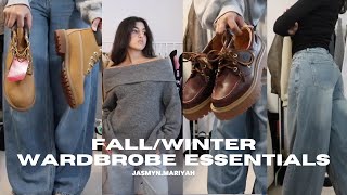 fall/ winter WARDROBE ESSENTIALS | staple pieces, accessories, shoes, etc.