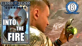 God of War Ragnarok - Into the Fire - Search for the Mask Fragment with Thor - Walkthrough Part 8